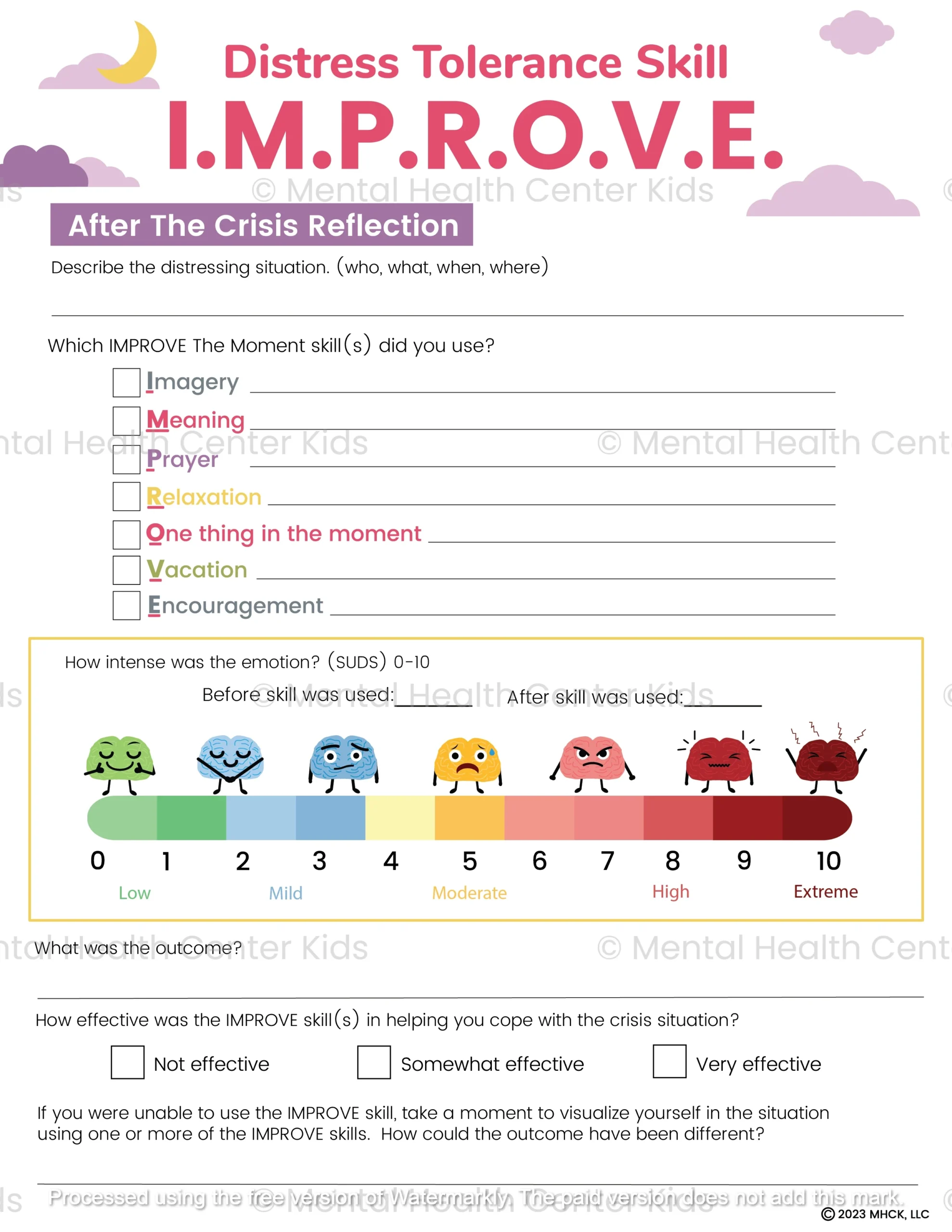 DBT IMPROVE Worksheet