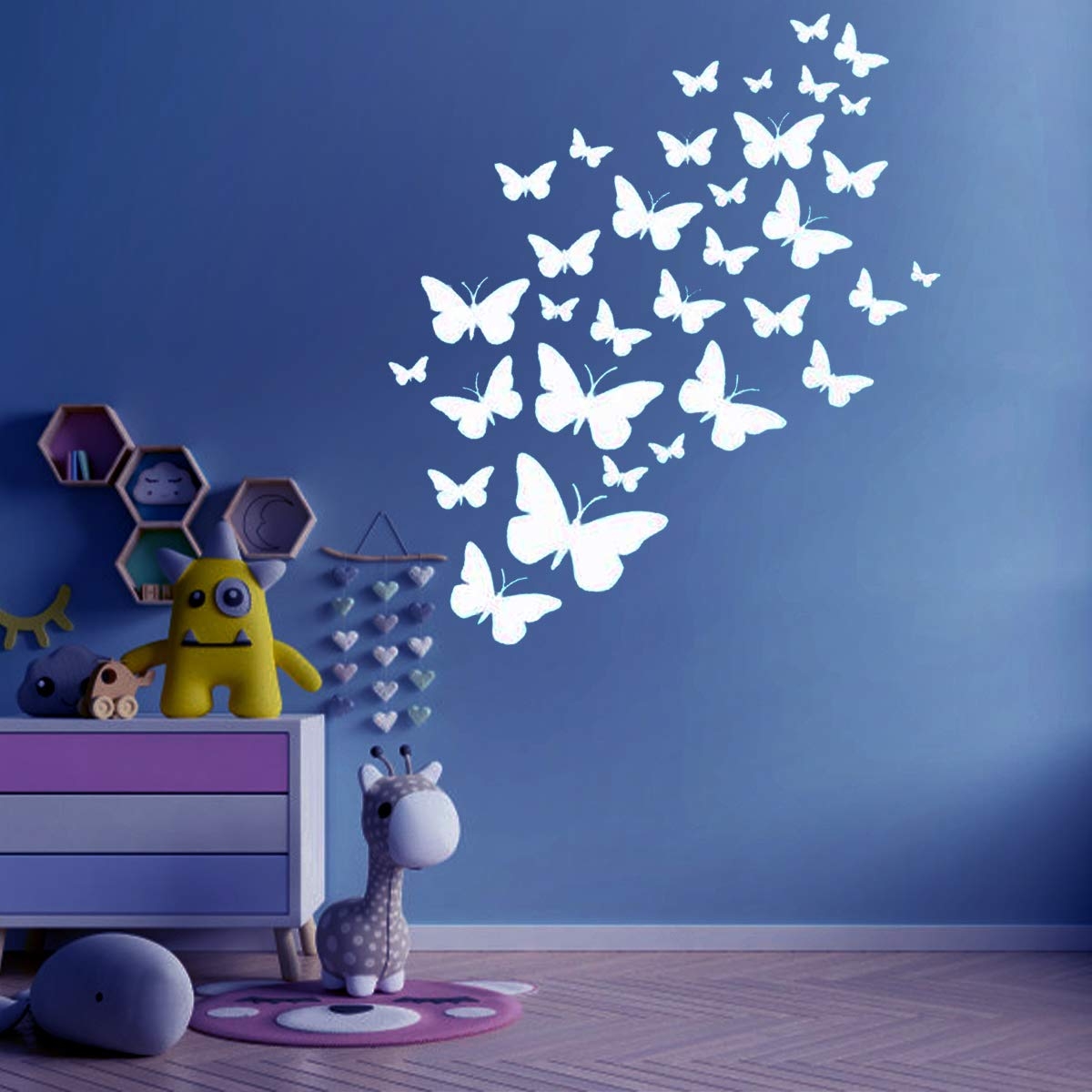 DESIGN IN Butterfly Wall Stencils Designs For Wall Stencils Painting Art For Kids Room And Living Room Walls Amazon in Home Improvement