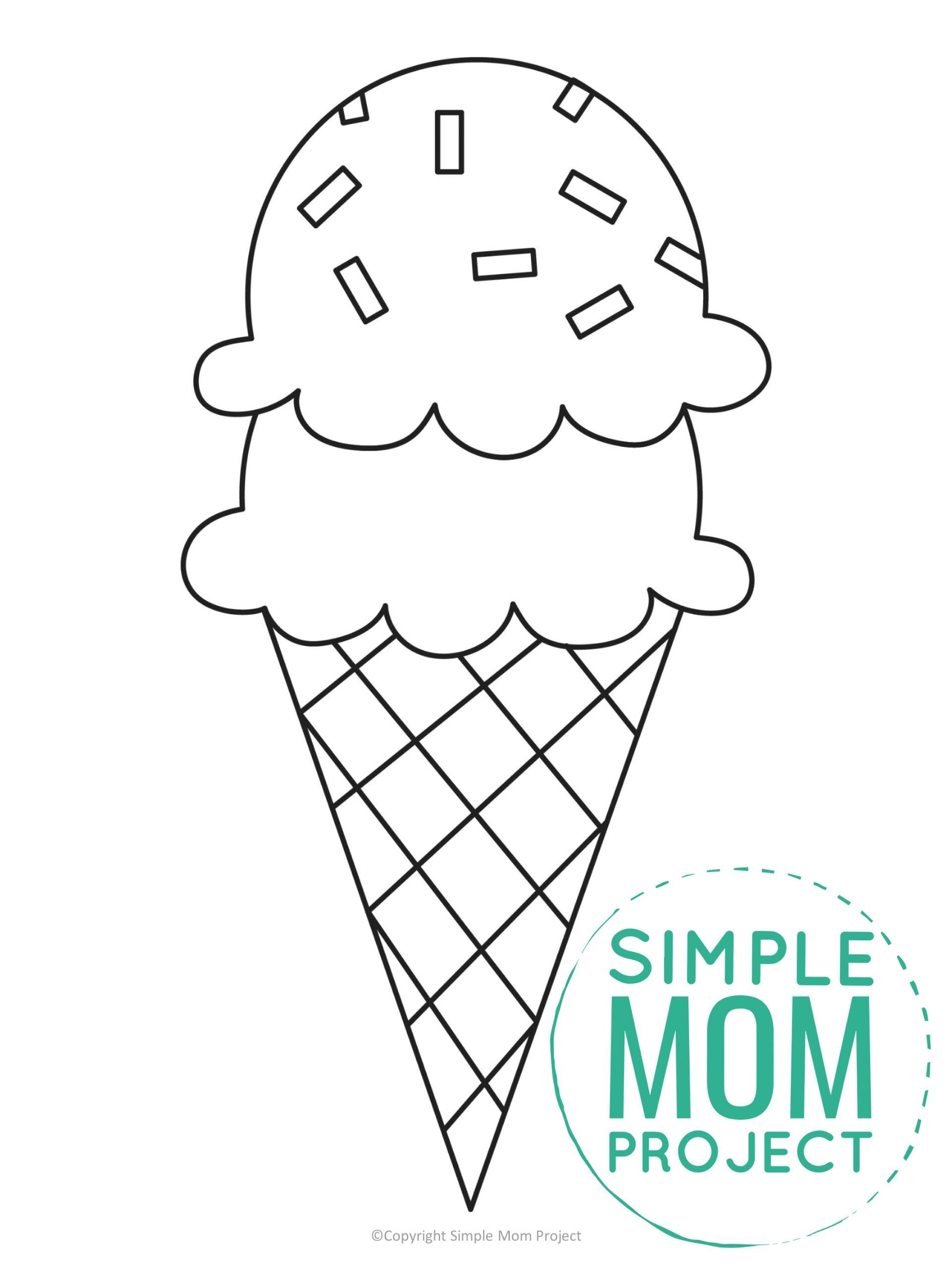 Ice Cream Template Printable Free