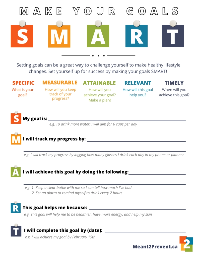 Printable Goal Worksheets For Students