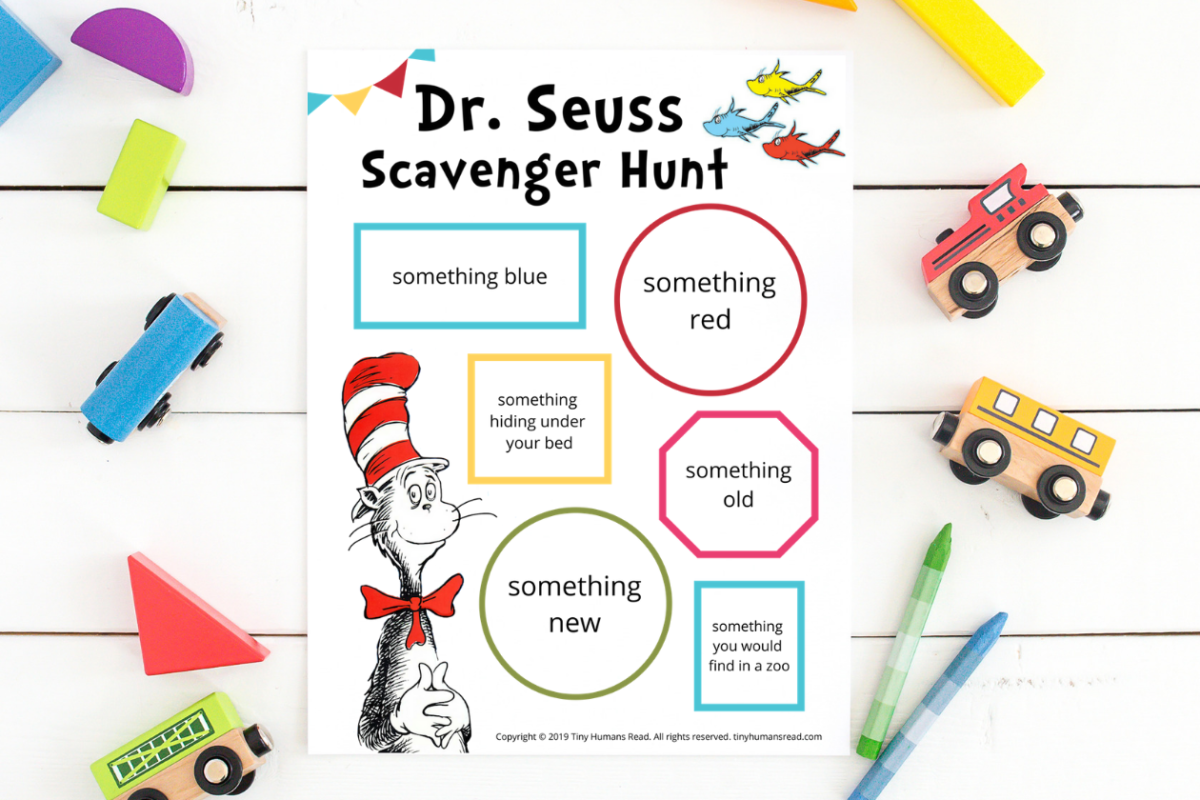 Dr Seuss Scavenger Hunt Tiny Humans Read