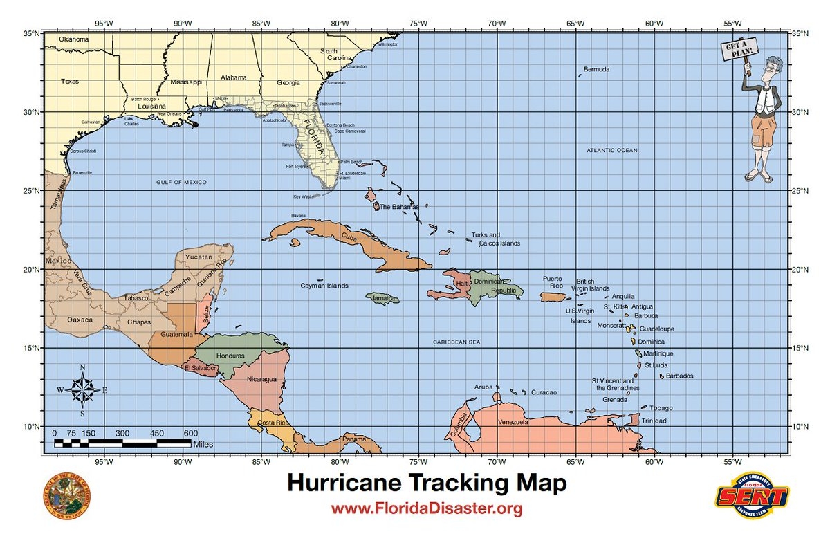 Free Printable Hurricane Tracking Chart