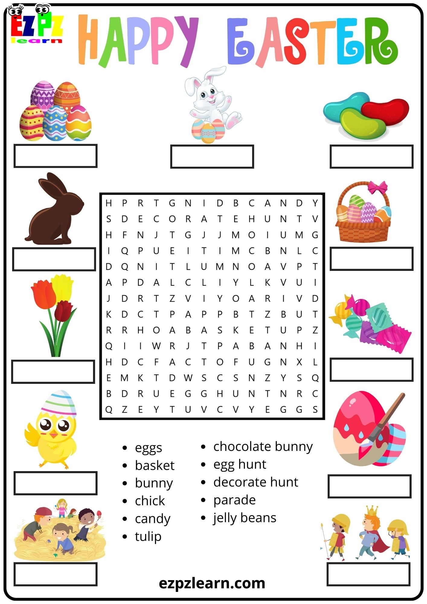 Free Printable Easter Worksheets 3rd Grade