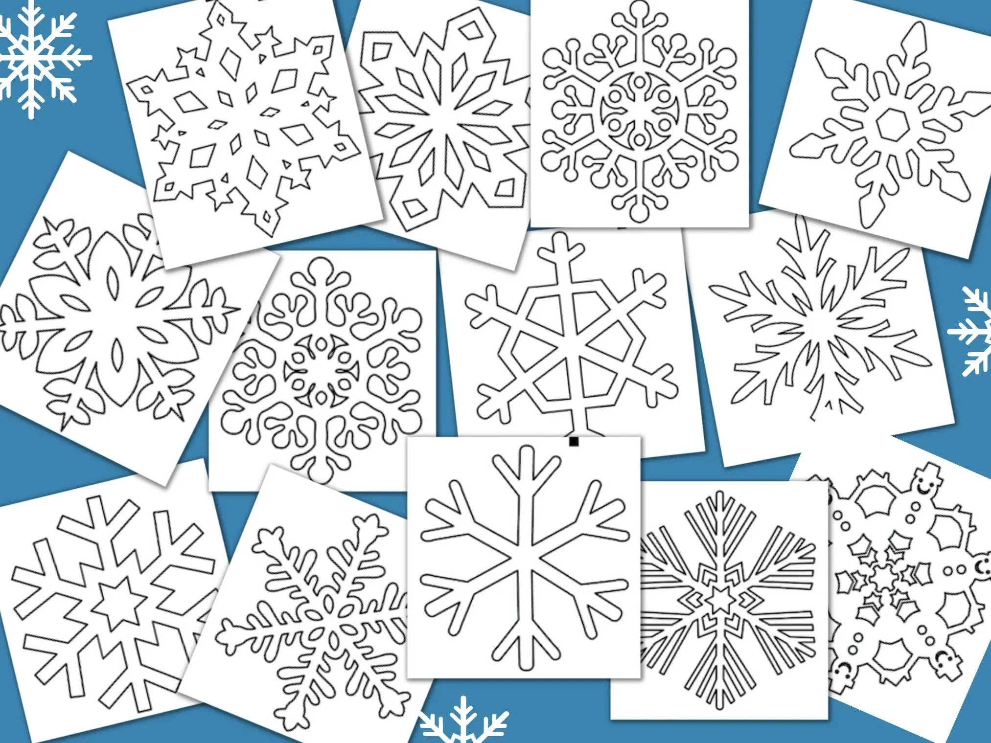 Snowflake Template Printable