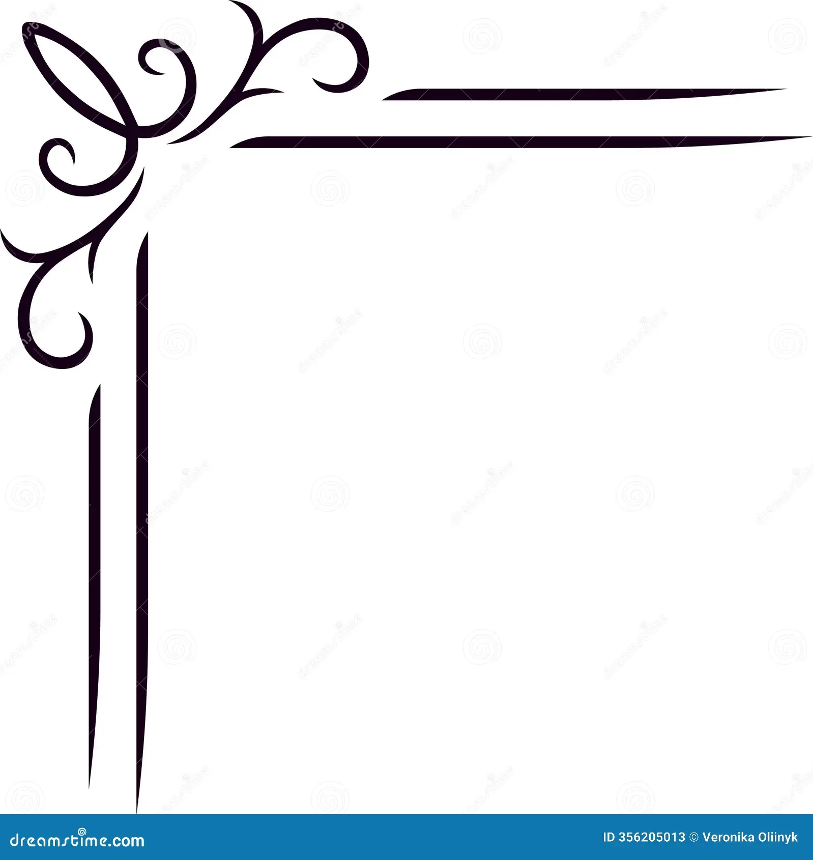 Elegant Corner Border With Floral Design Adding A Touch Of 