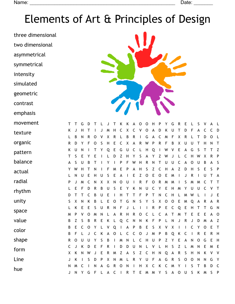Elements Of Art Quiz Printable