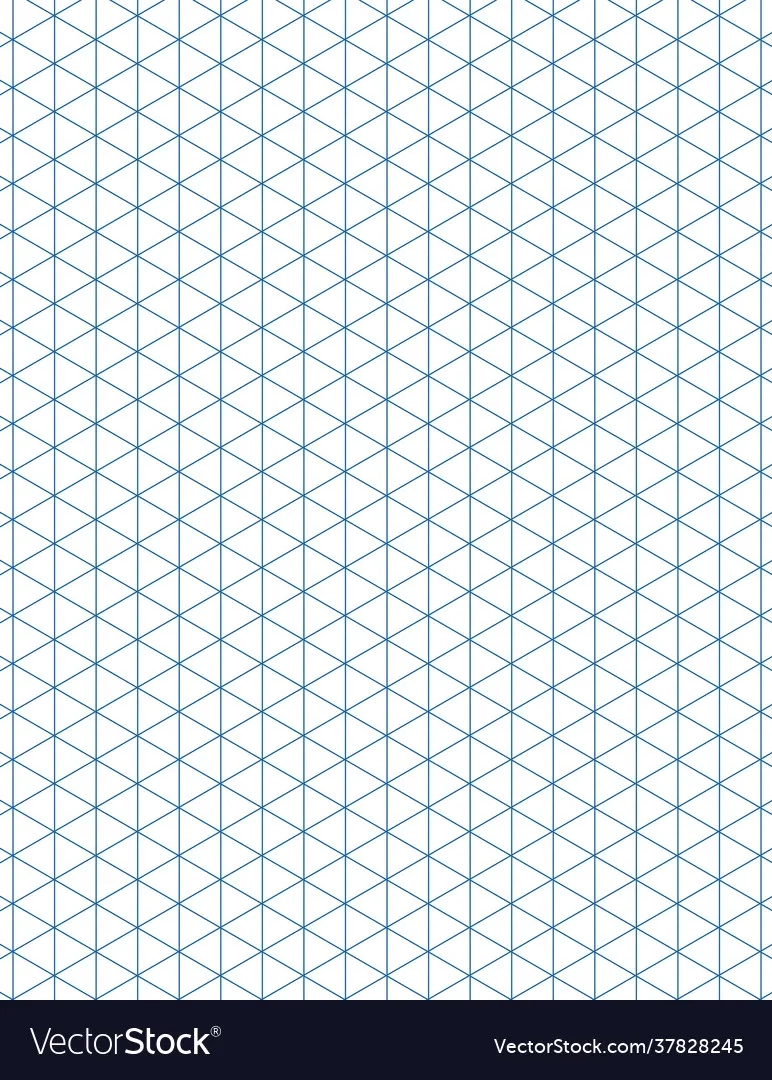 Engineering Paper MotiMind Isometric Graph Paper Pad 50 Sheet 