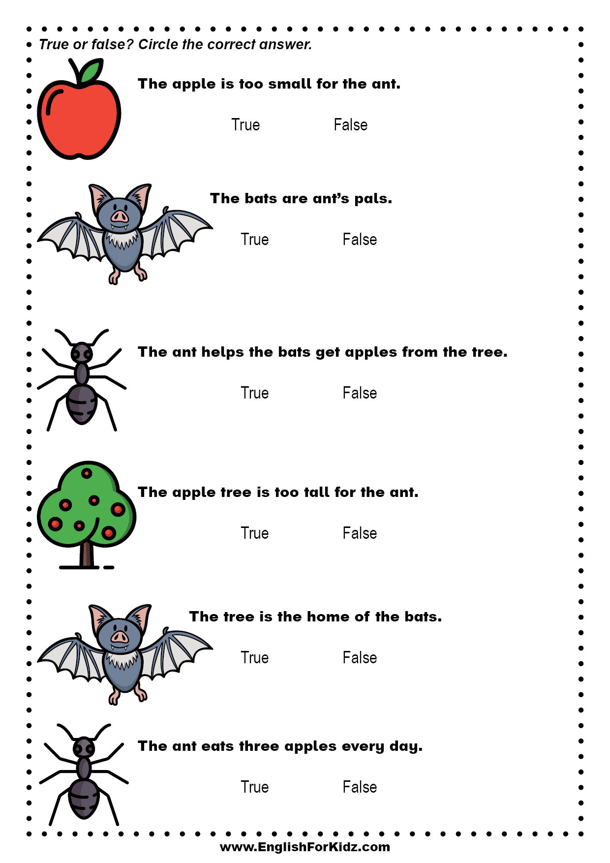 Free Printable Reading Worksheets For Kindergarten