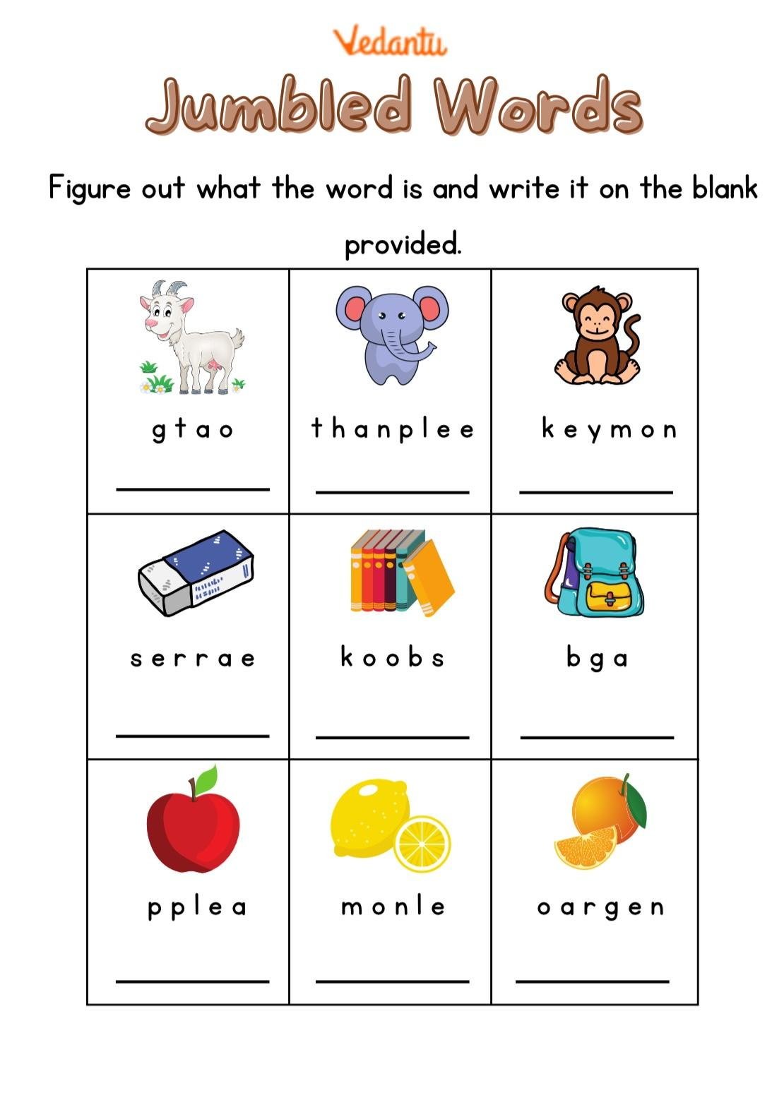 Printable English Worksheets 1st Grade