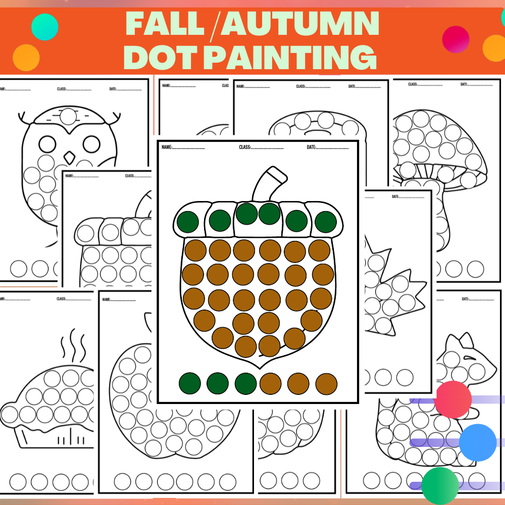 Fall Bingo Dauber Printables