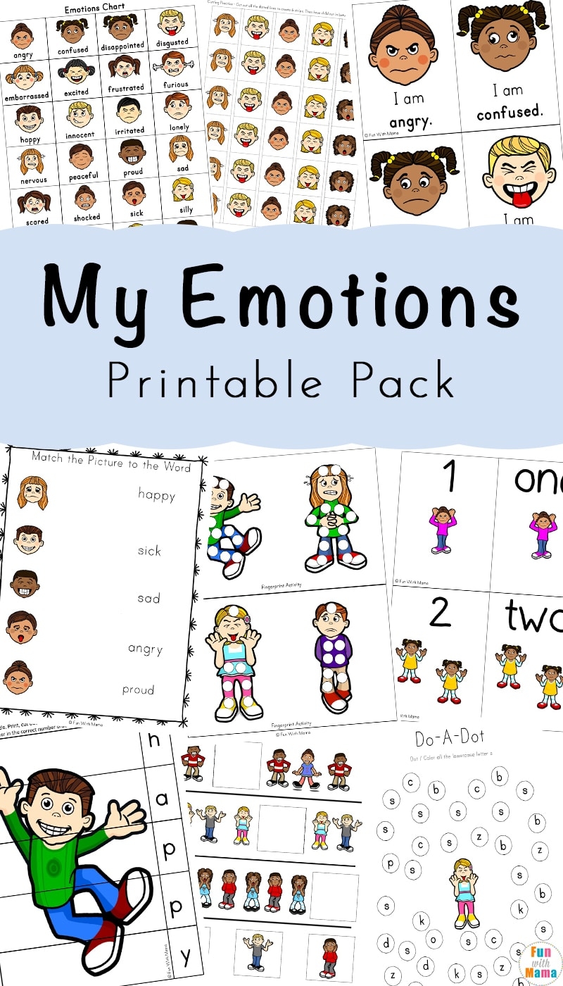 Emotion Worksheets For Kids Free Printable