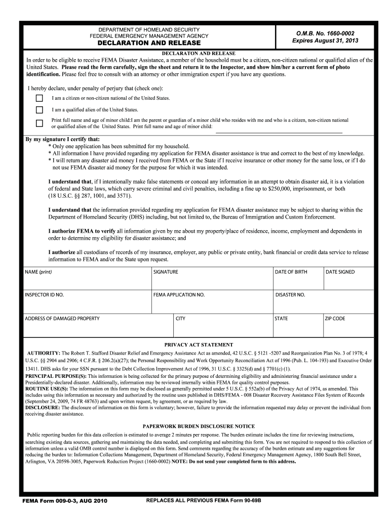 Fema Generator Reimbursement Application Form Fill Out amp Sign 