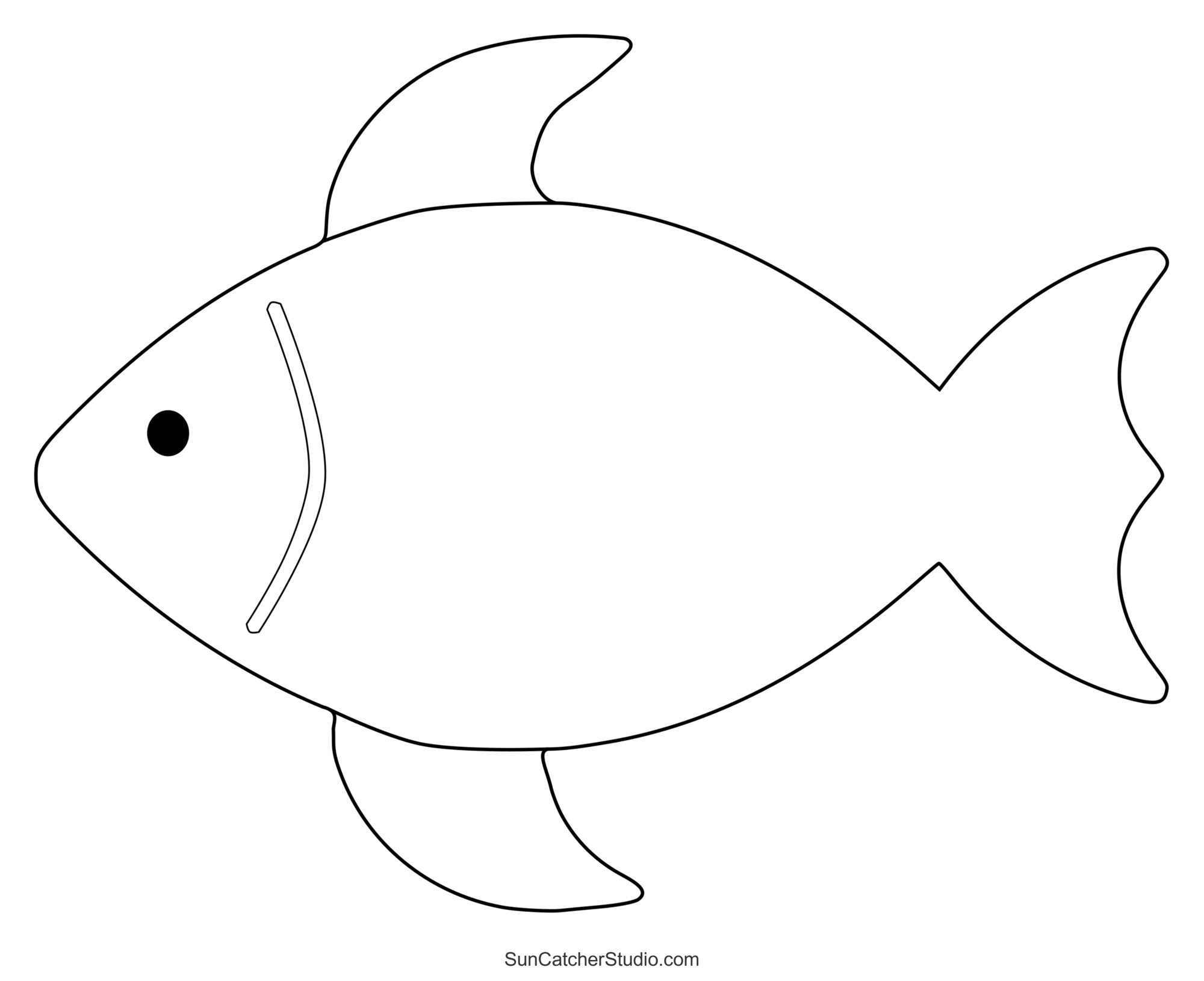Fish Patterns And Marine Templates Printable Stencils Free 