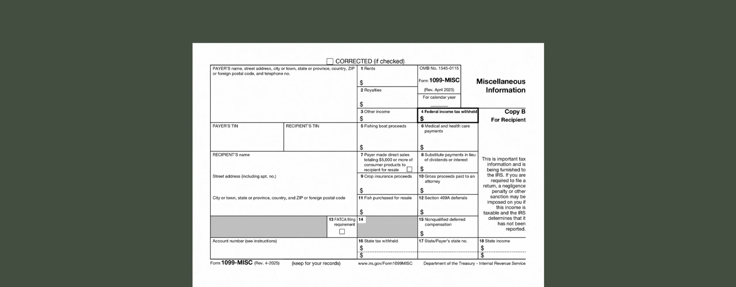 Form 1099 MISC A Guide To Reporting Miscellaneous Expenses On 