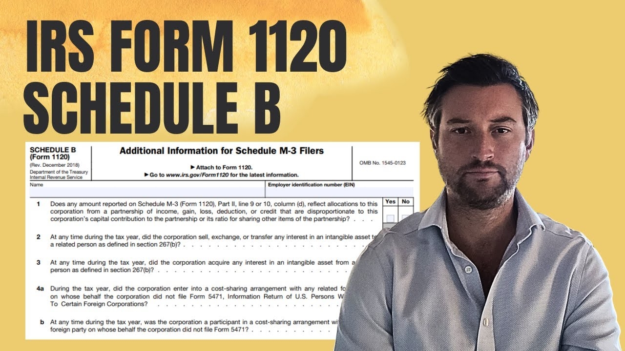 Irs Form 1120 Schedule M-3
