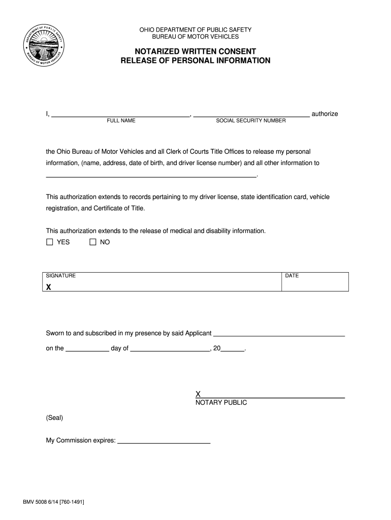 Form M 5008 R Printable