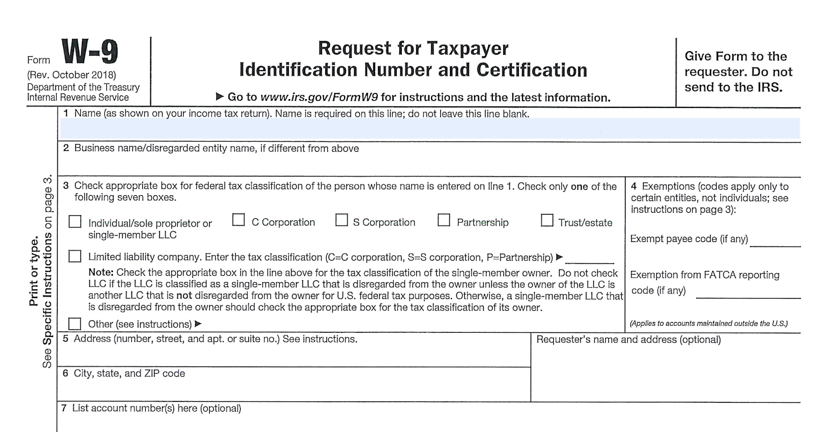 Form W 9 Guide Requesting Taxpayer IDs
