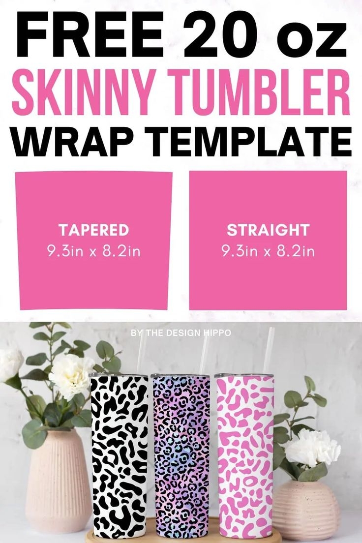 Printable 20 Oz Tumbler Template