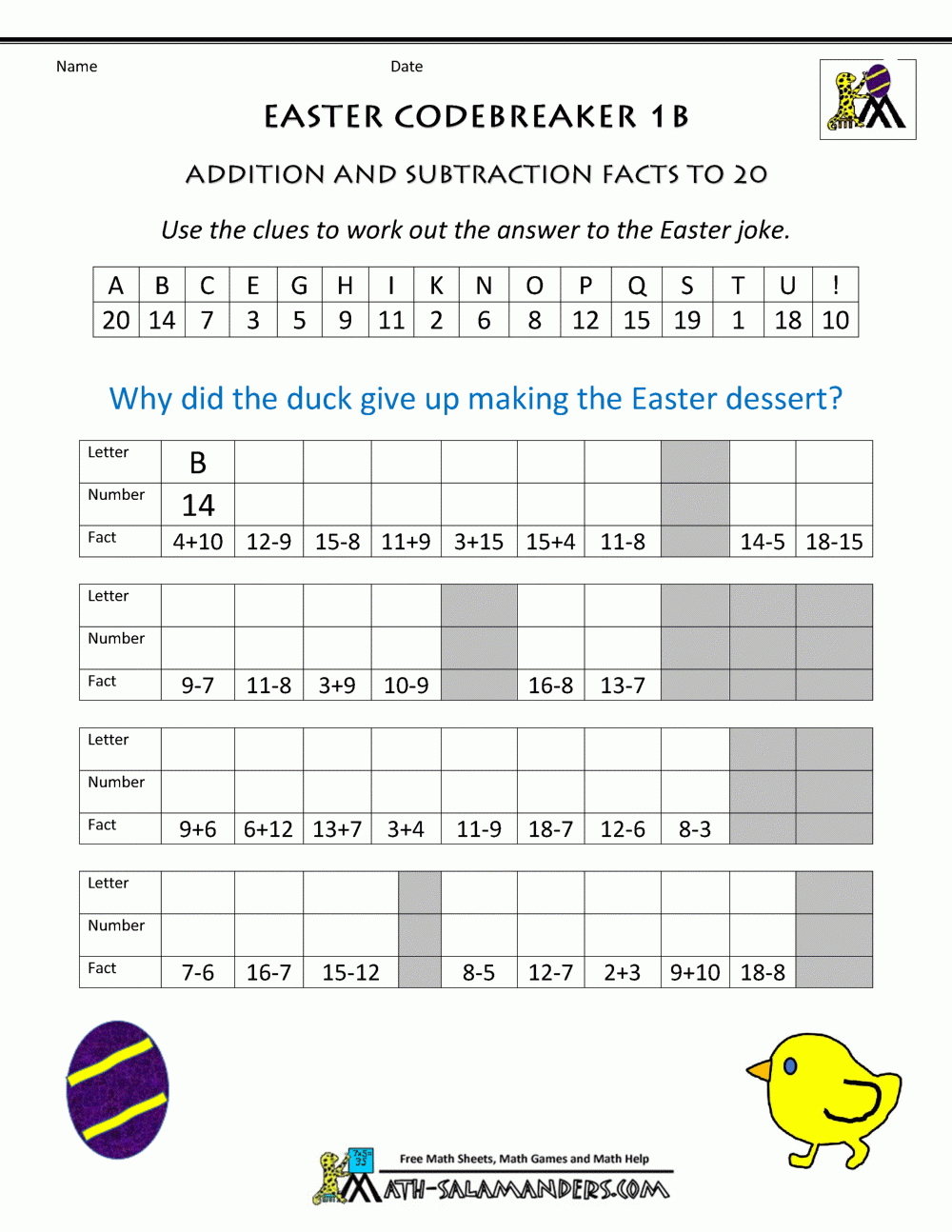 Free 3rd Grade Easter Worksheet Download Free 3rd Grade Easter 
