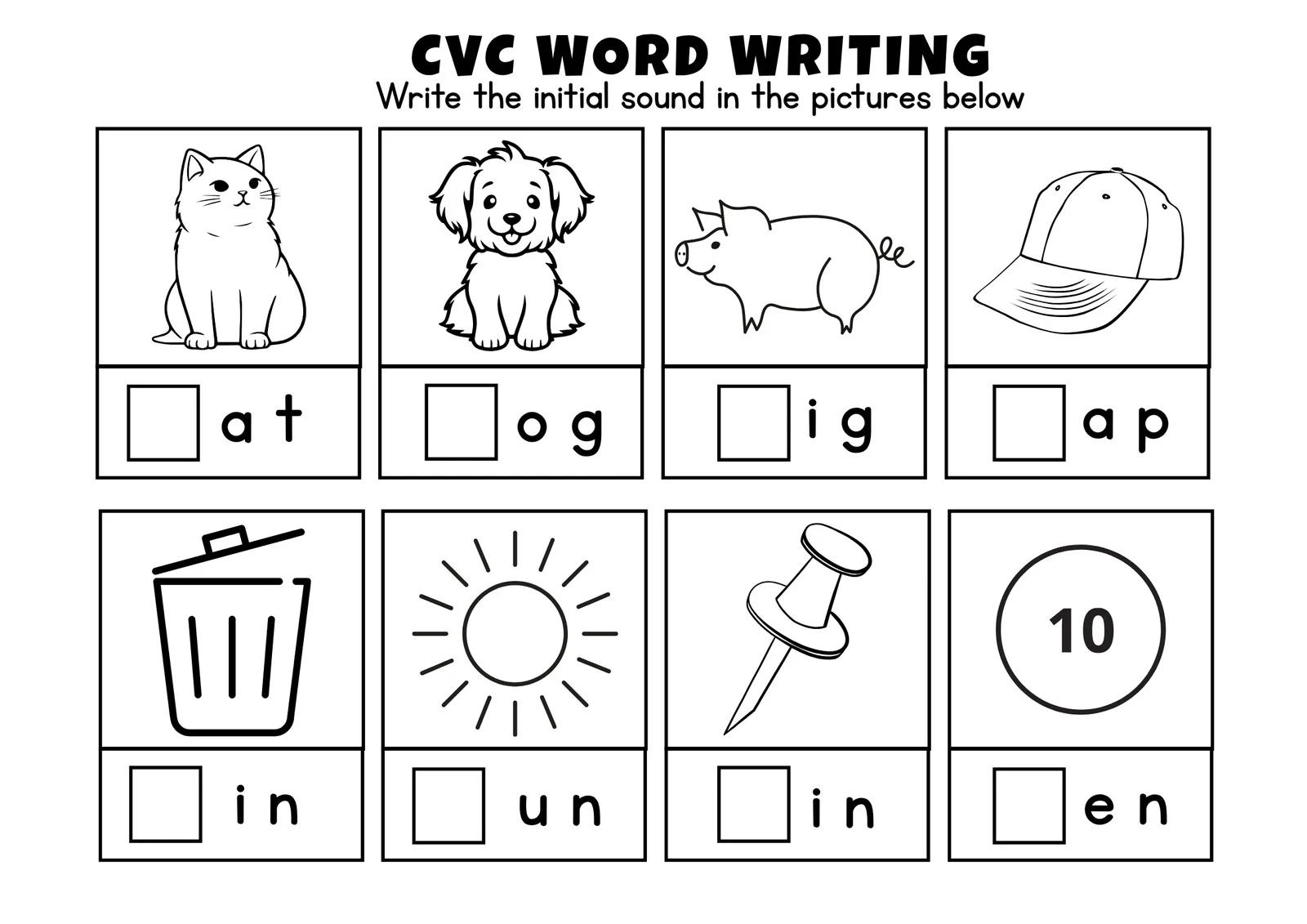 Free And Customizable Phonics Templates
