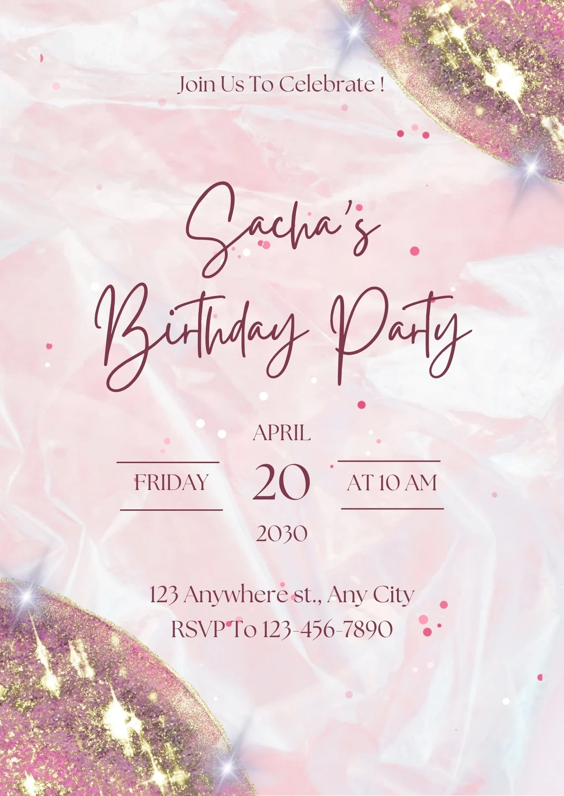 Invitation Templates Free Printable Birthday