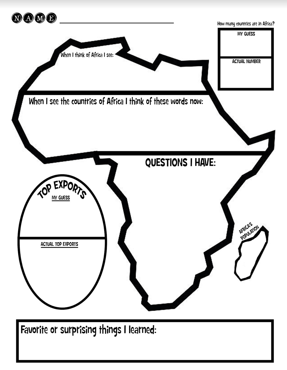 Black History Month Worksheets Printable