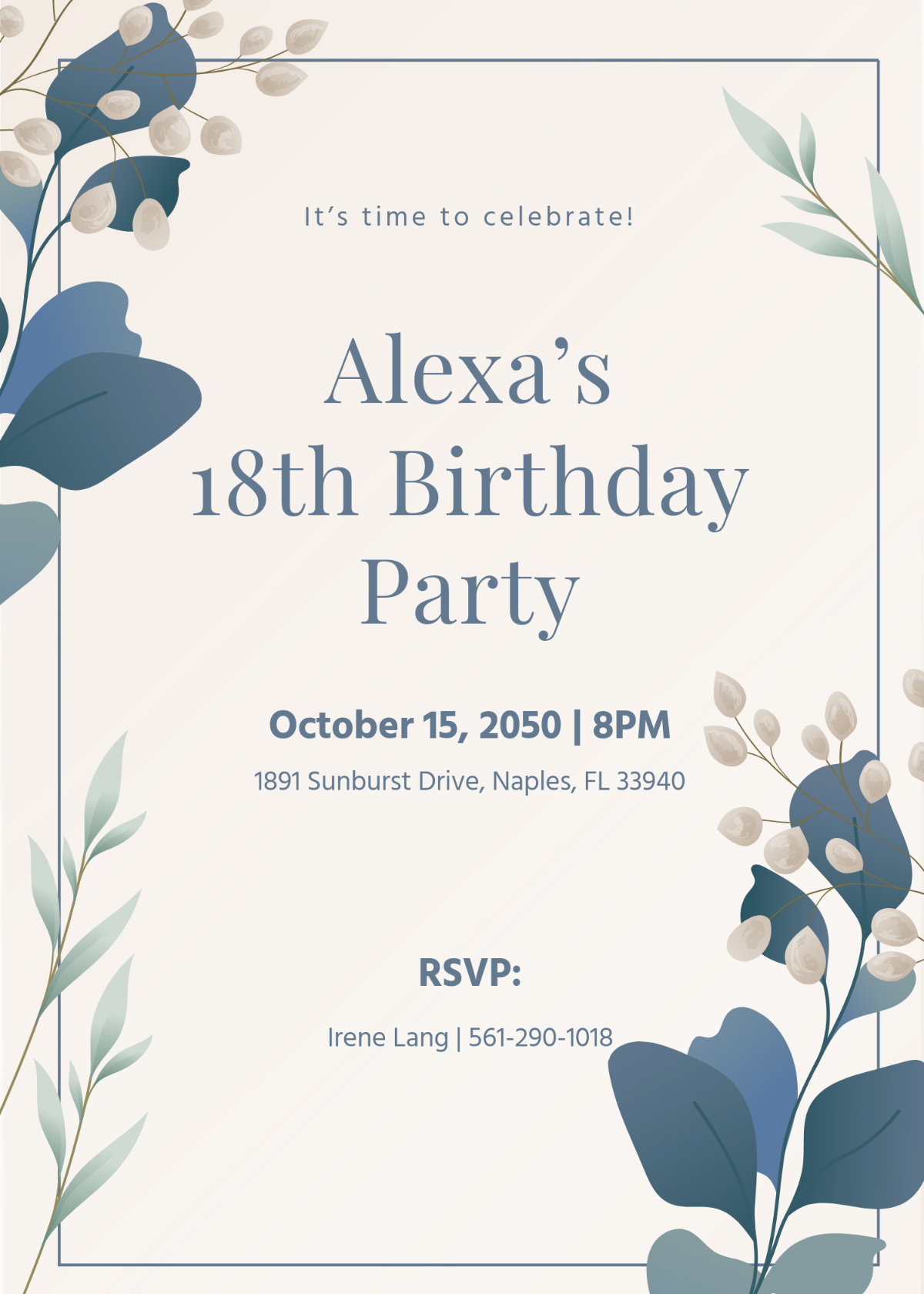 Free Creative Party Invitation Template To Edit Online