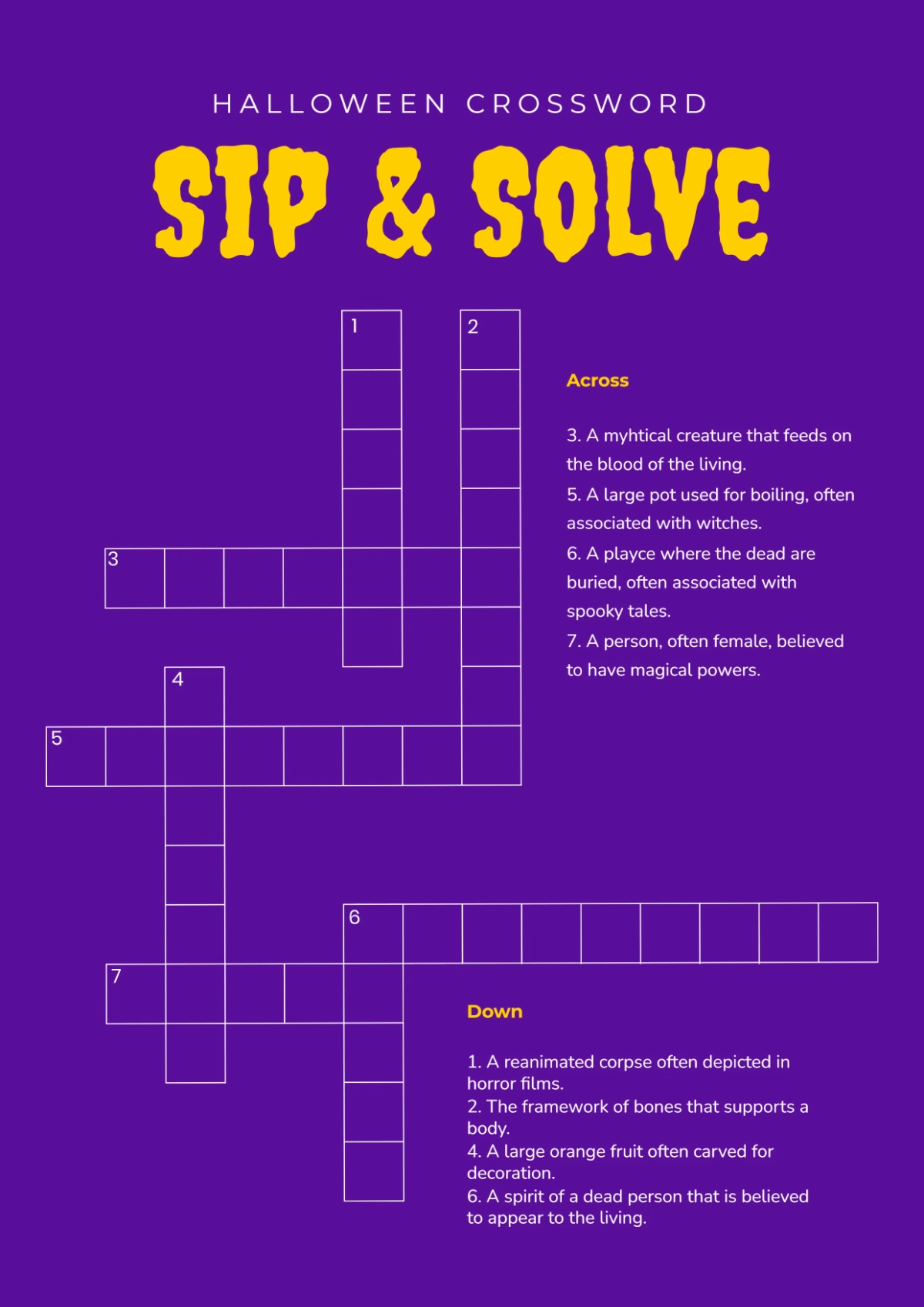 Free Crossword And Mini Crossword To Edit Online
