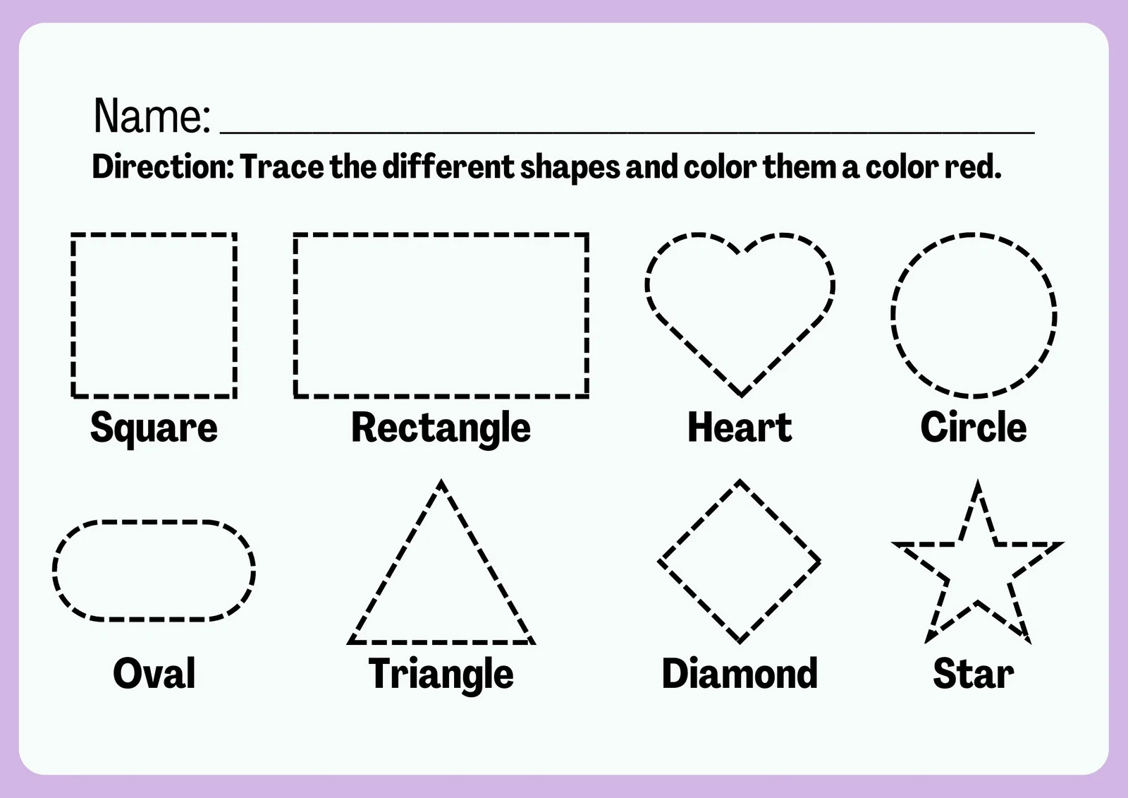 Free Printable Worksheets 3 Year Old