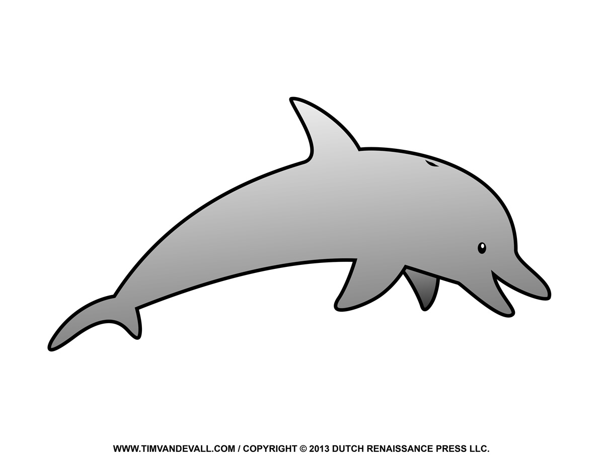 Dolphin Template Printable