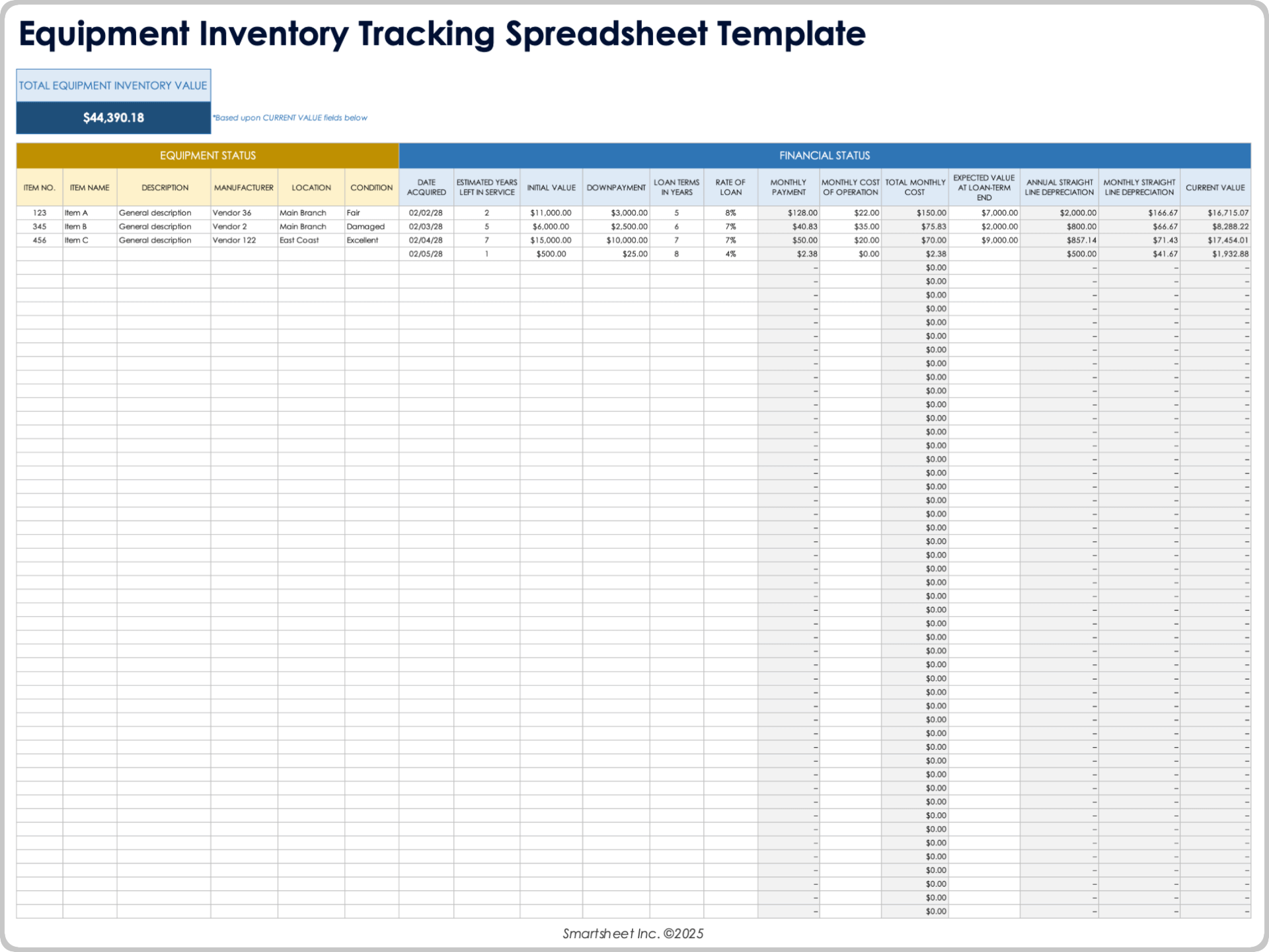 Free Printable Spreadsheet Templates
