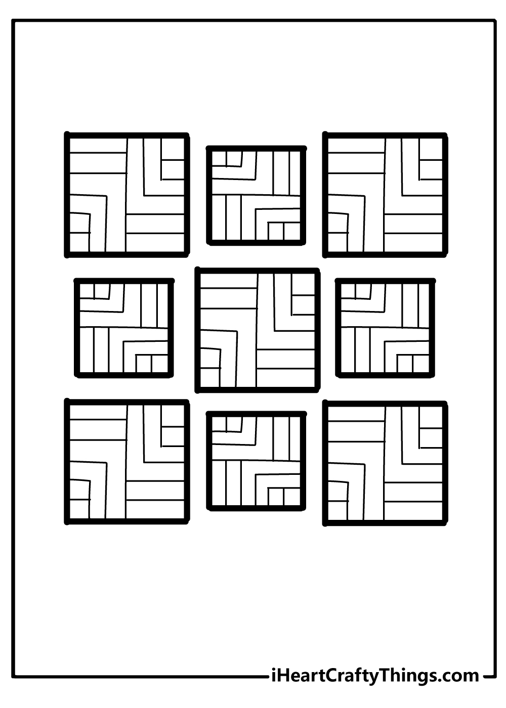 Free Geometric Coloring Pages 22 PDF Printables To Download