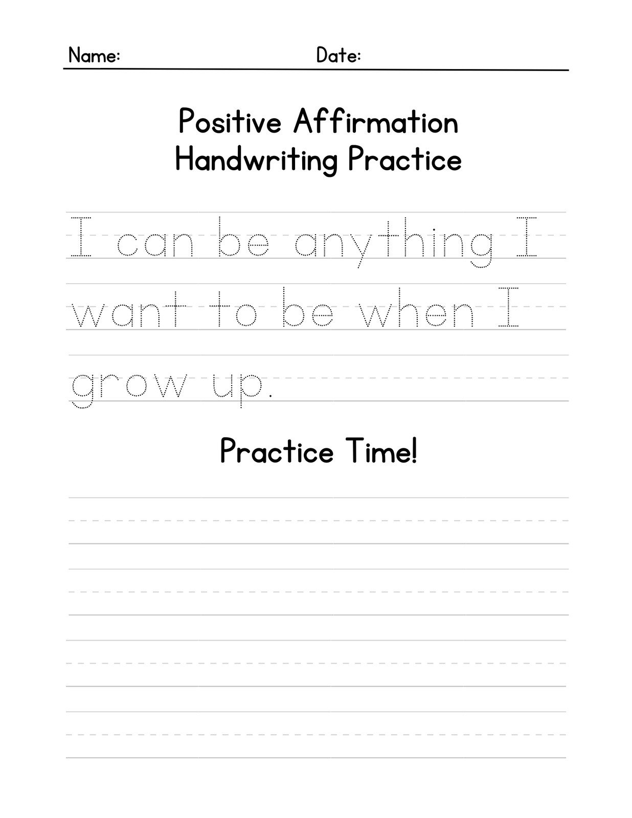Free Handwriting Practice Sheets Improve Your Handwriting Skills