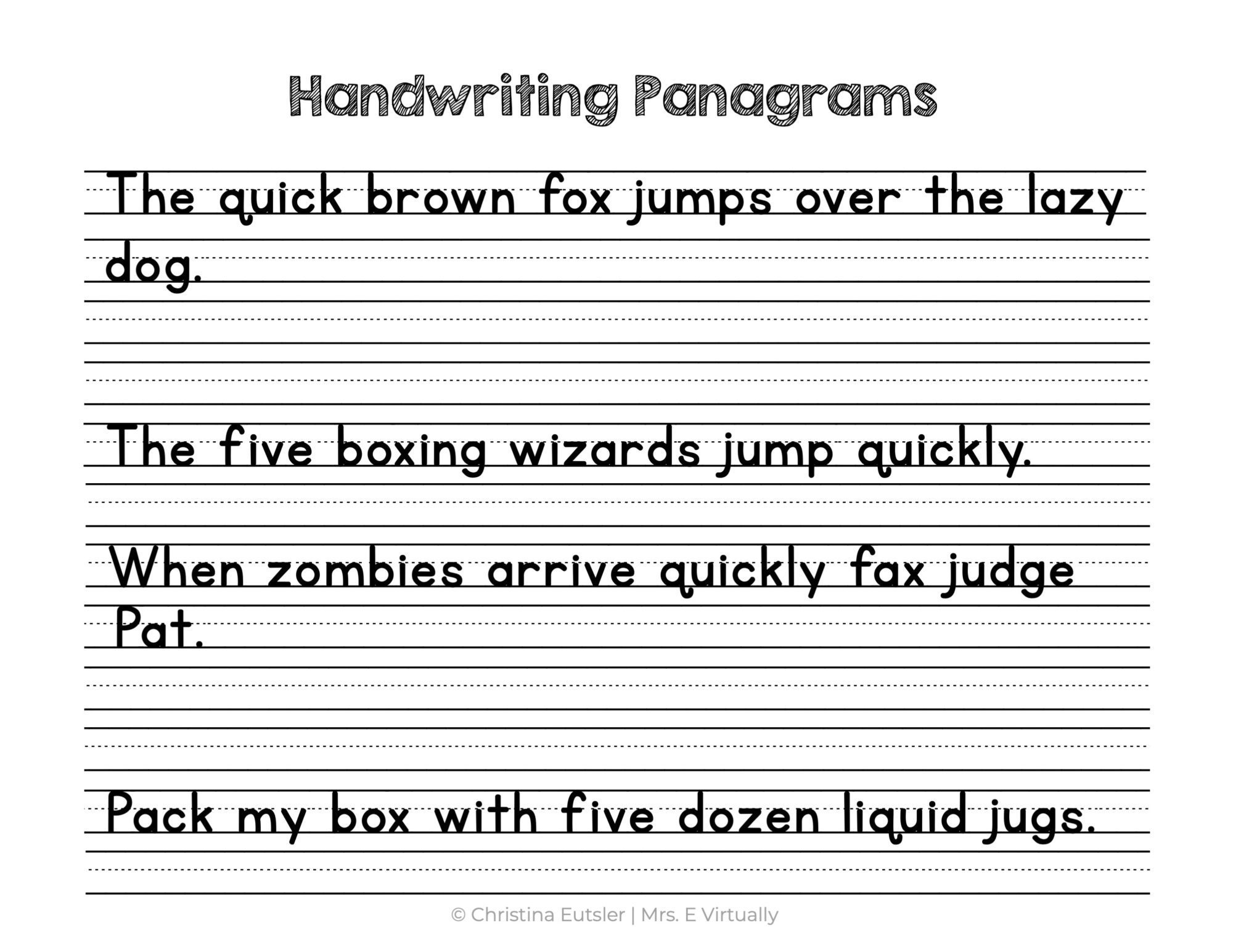 Free Handwriting Worksheets And Handwriting Based Activities 