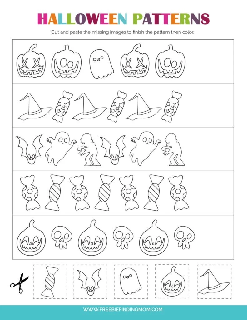 Free Printable Halloween Preschool Worksheets