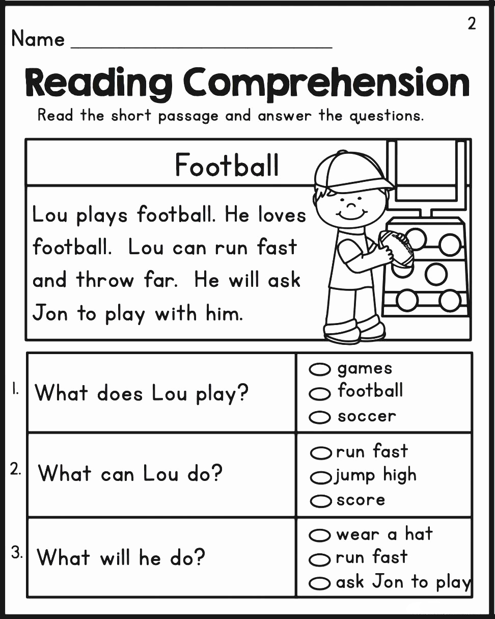 Free Printable 2nd Grade Reading Worksheet Templates Worksheets 