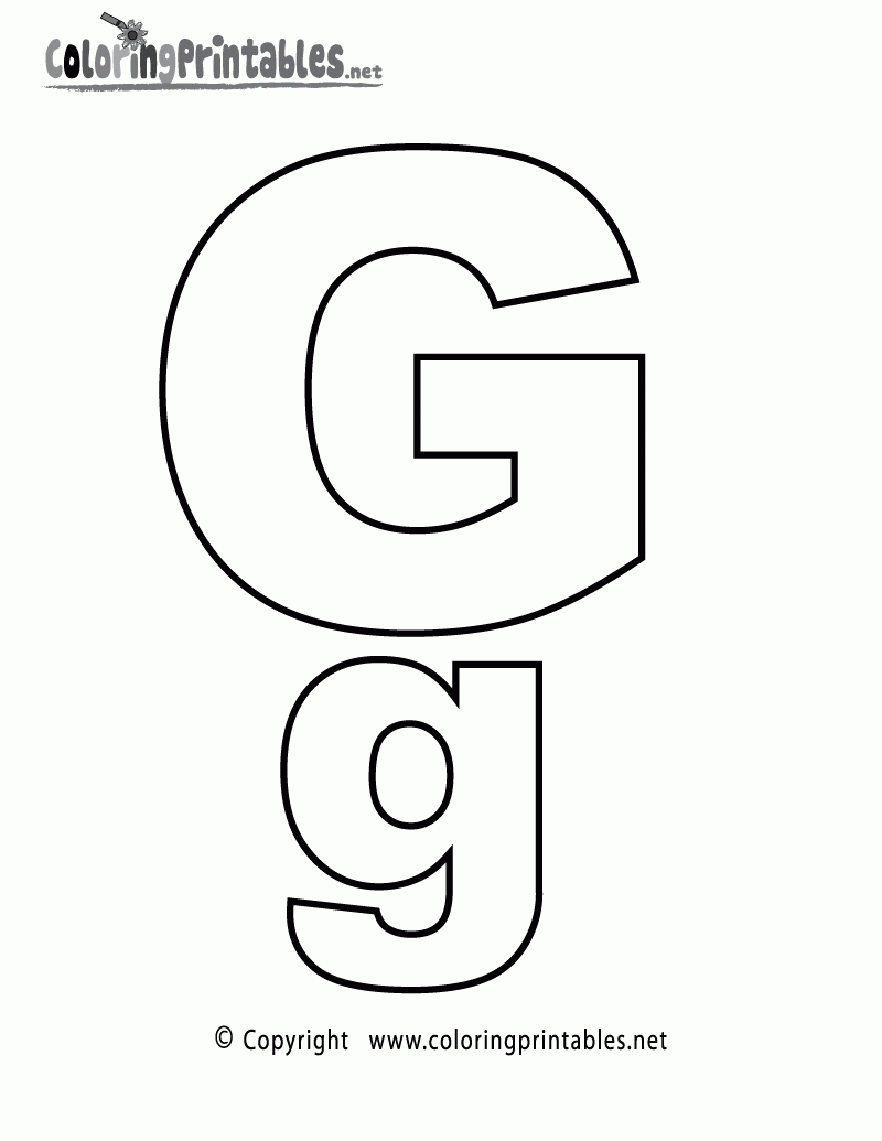 Free Printable Letter G