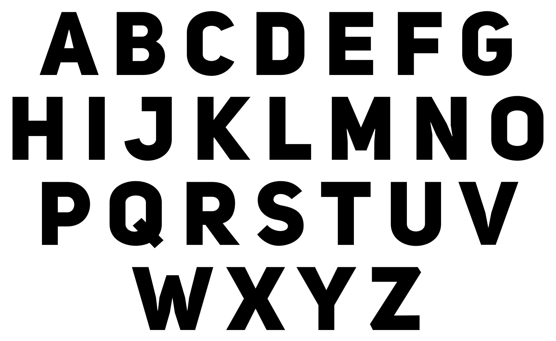 2 Inch Block Letters Printable Free