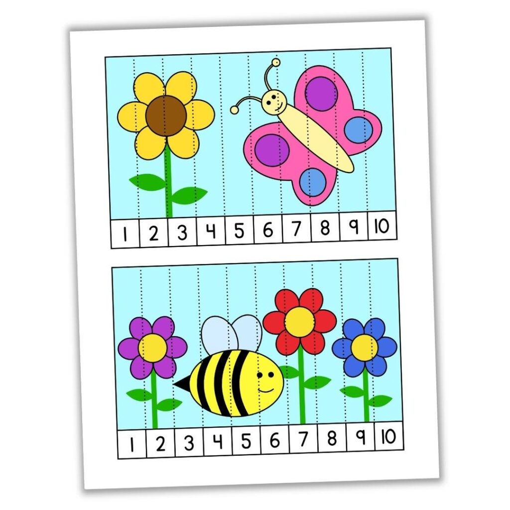 Number Fit Puzzles Printable