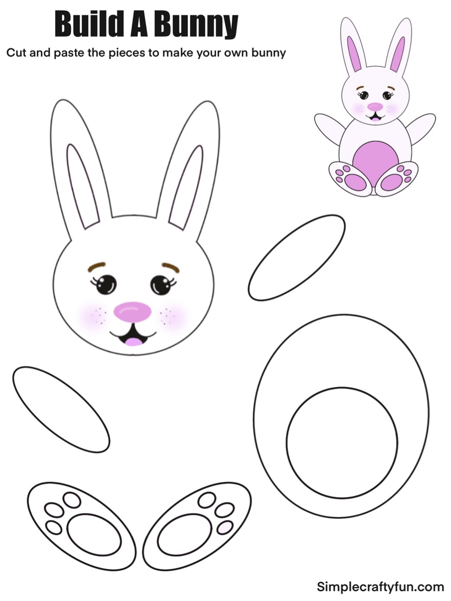 Printable Bunny Face Template