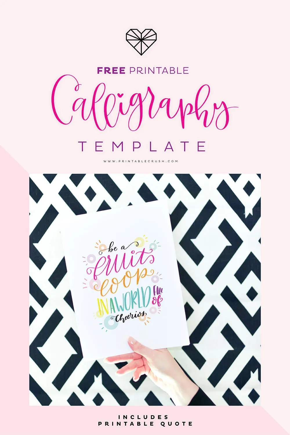 FREE Printable Calligraphy Template Printable Crush