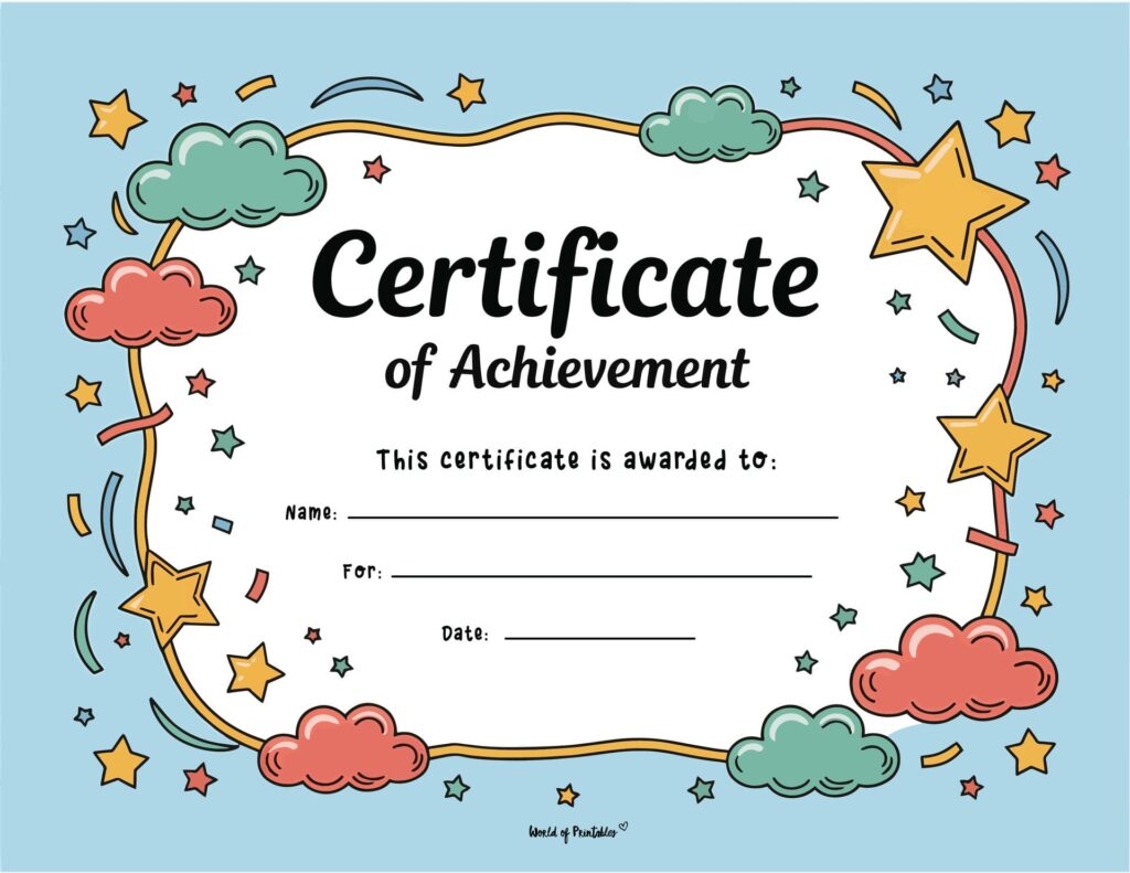 Free Printable Certificate Templates For Kids