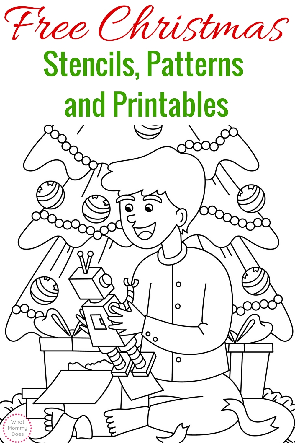 Free Printable Christmas Stencils Christmas Tree Templates 