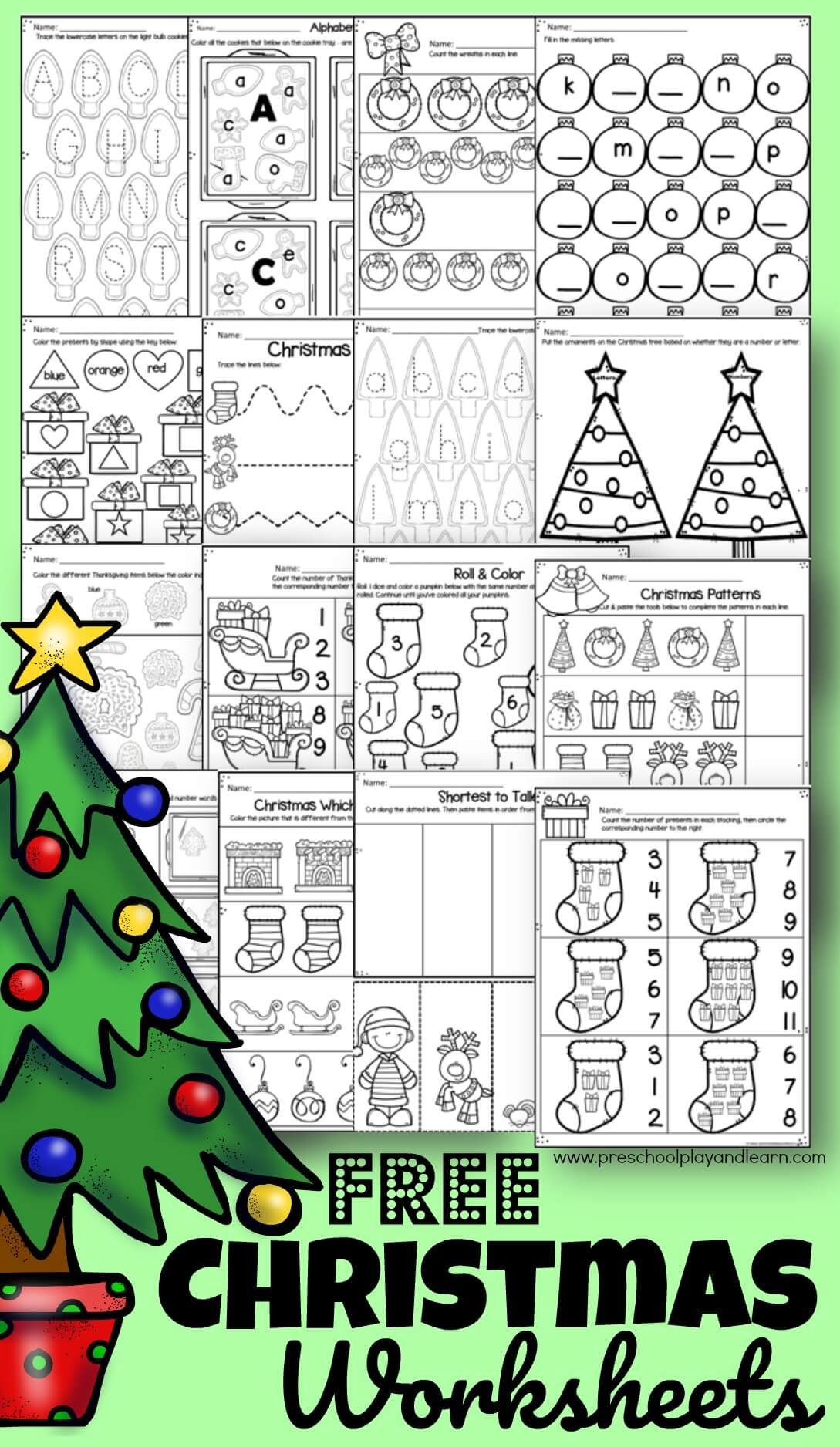 Holiday Worksheets Printable