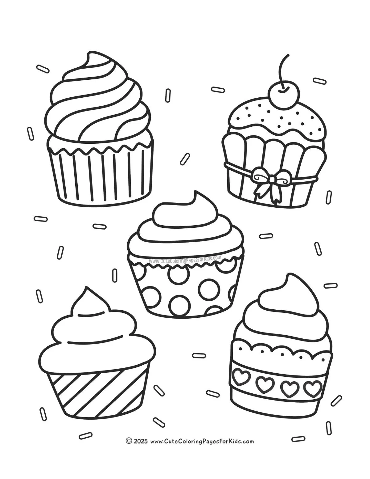 Cupcake Template Free Printable