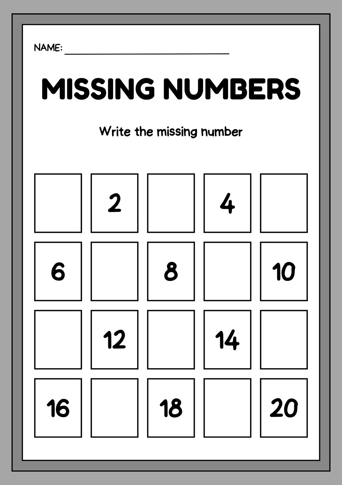 Printable Worksheets