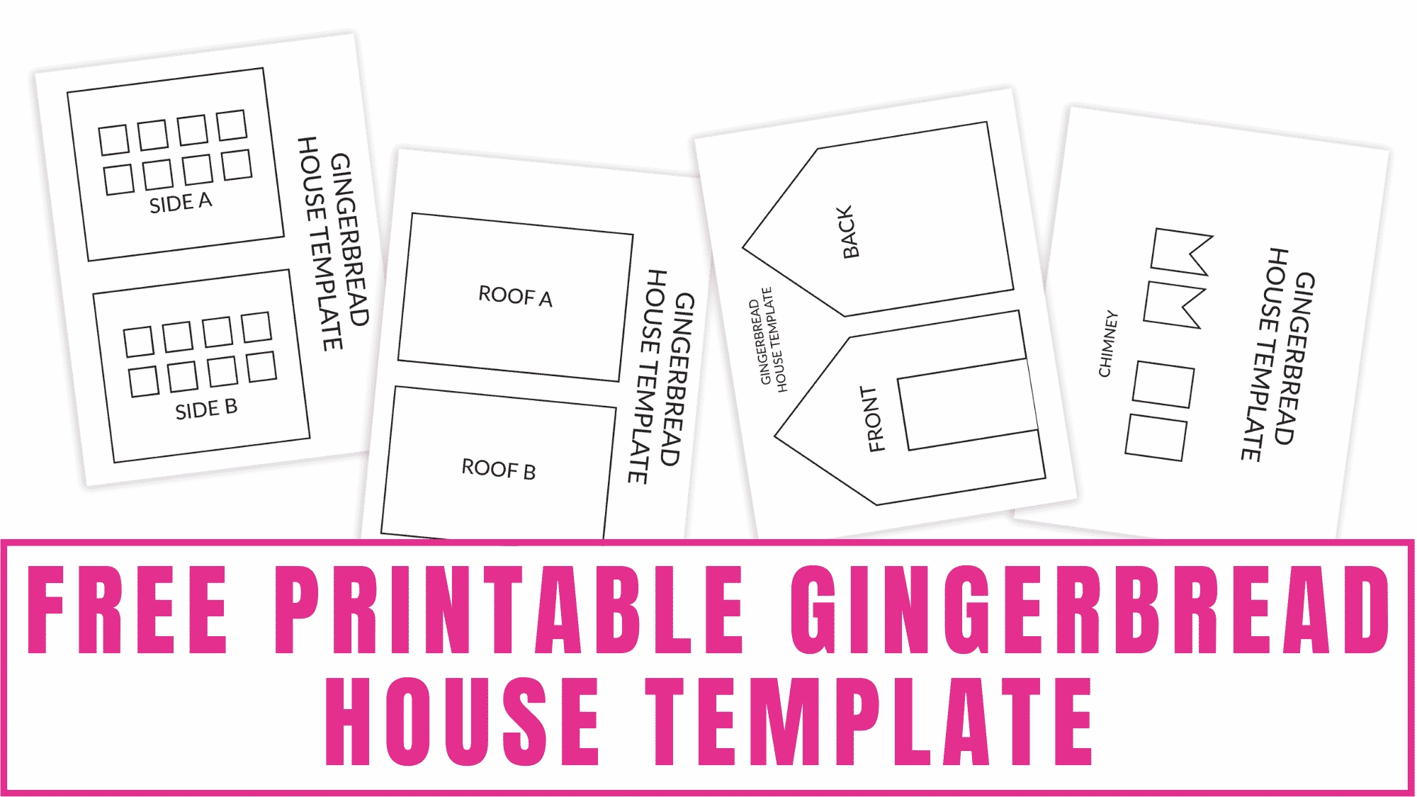 Gingerbread House Templates Printable Free