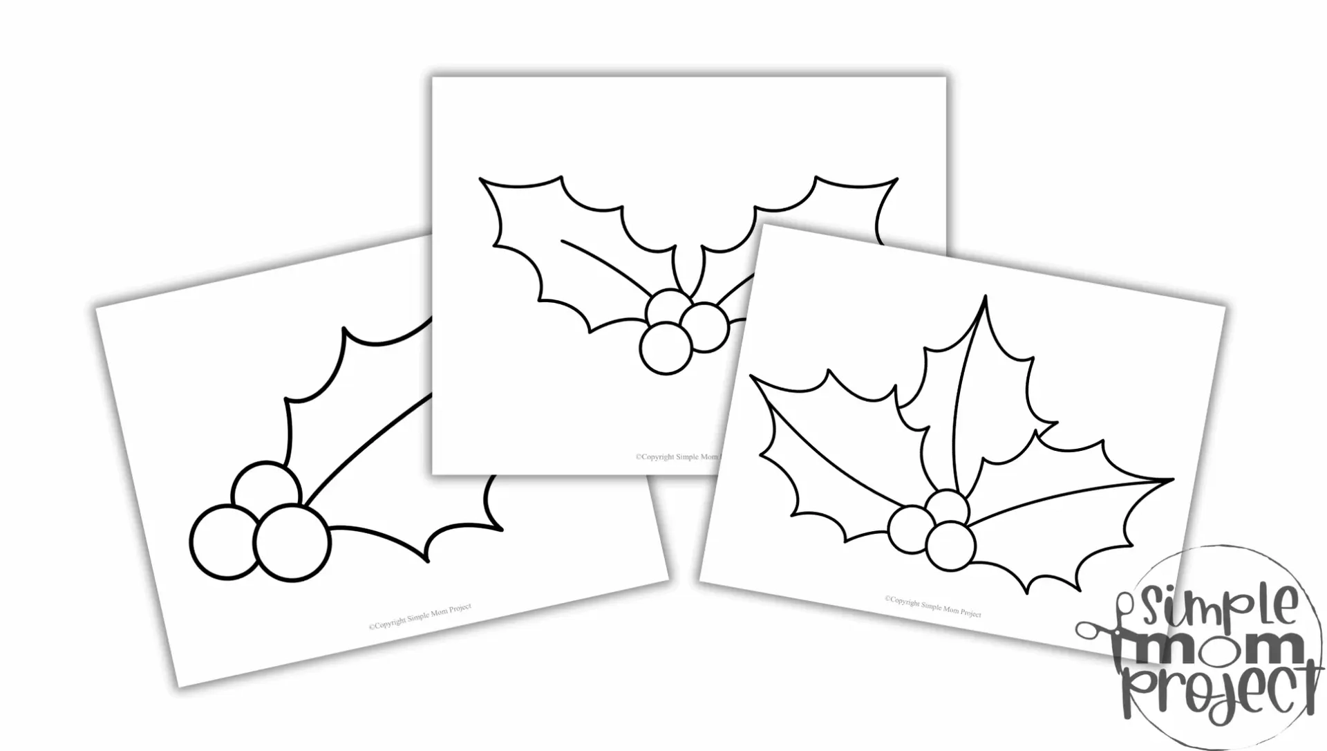 Free Printable Holly Leaf Template For Kids Simple Leaf Outline 