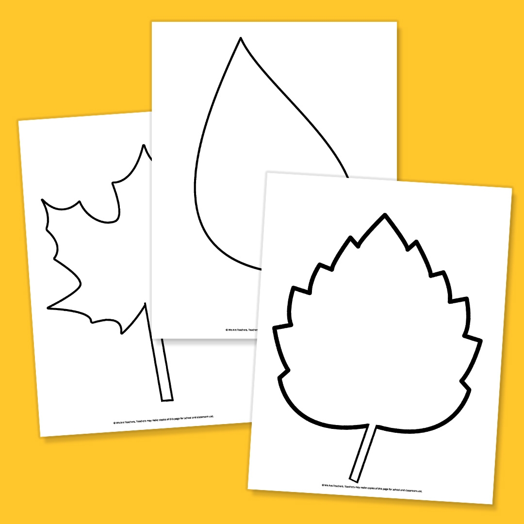 Printable Large Leaf Template