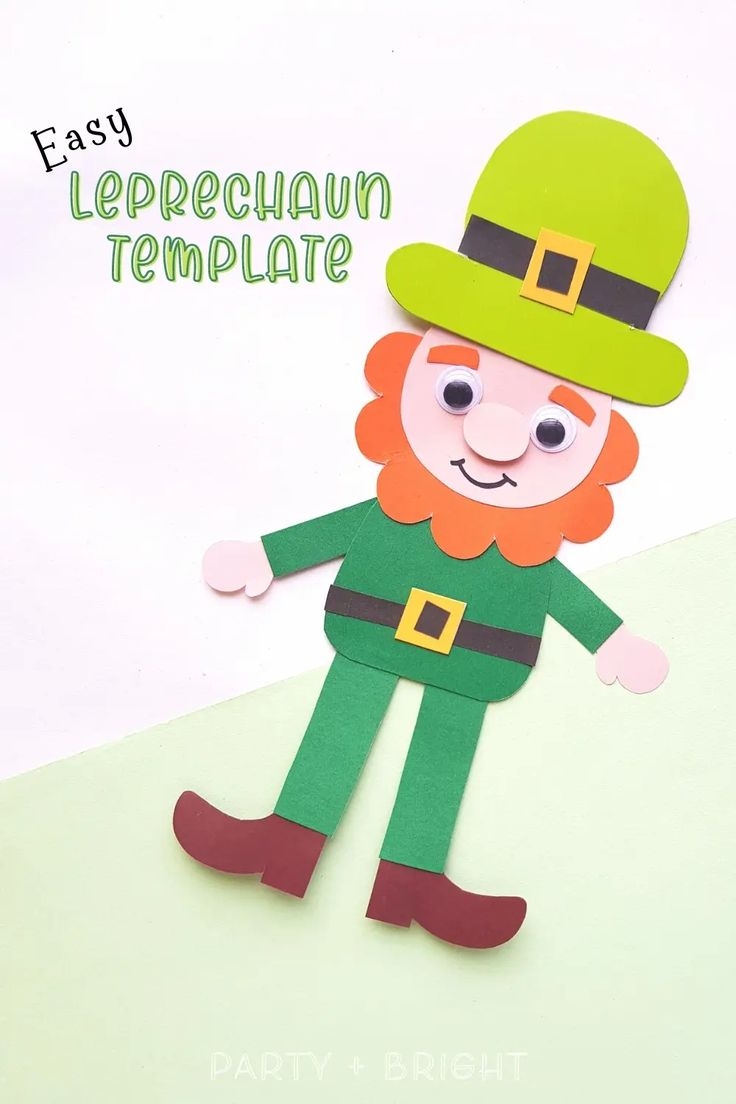 Free Printable Leprechaun Template Easy St Patrick s Day Paper 